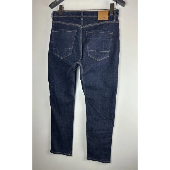 DU/ER L2X Relaxed Taper Jeans Men's Size 32 X 30 Dark Performance Stretch DUER - Picture 10 of 15